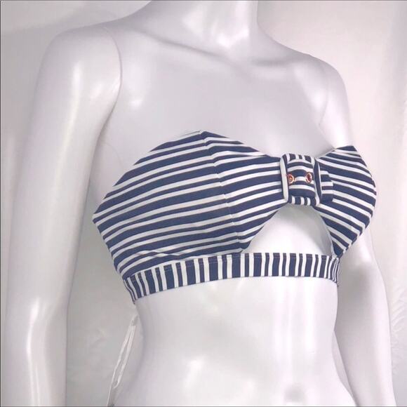 Kopper & Zink Navy & White Stripe Bikini Set - Size Large - Picture 9 of 16